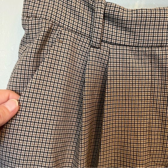 ABERCROMBIE & FITCH Curve Love A&F Sloane Tailored Wide Leg Pant in Brown Sz 6S - Picture 3 of 12